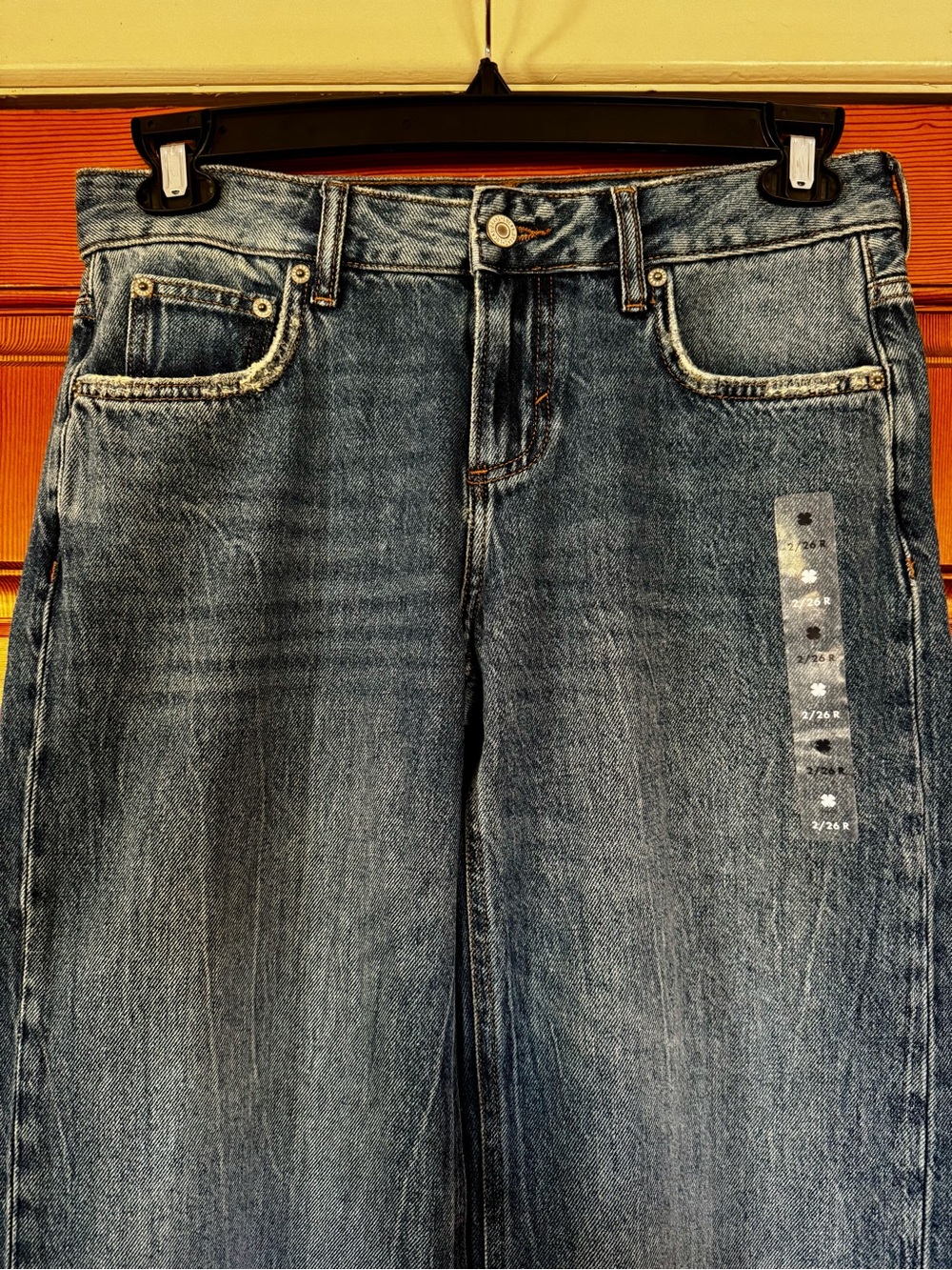 NEW Lucky Brand Baggy Wide Leg jeans 2 / 26 - Picture 5 of 12